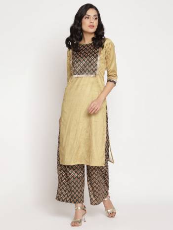 Garb This Readymade Kurti With Plazzo In Fine Color Top And Bottom Are Velvette Fabricated.Buy These Amazin Collection Now