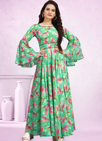 Simple And Elegant Looking Designer Readymade Collection Is Here In Lovely Color Fabricated On Georgette. It Is Beautified With Plain Crushed. It Is Available In All Regular Sizes. Buy Now