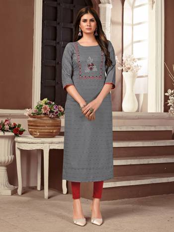 Grab This Very Pretty Readymade Kurti For Your Semi-Casual, College Or Work Place?In Lovely Color Fabricated On Viscose. Its Fabric Is Soft Towards And Ensures Superb Comfort all Day Long. Also It Is Available In All Regular Size, Choose As Per Your Desired Fit And Comfort.