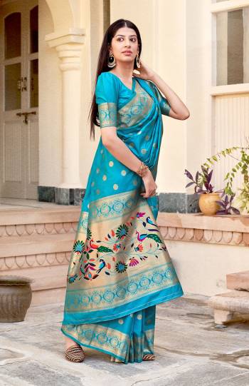 Celebrate This Festive Season Wearing This Pretty Silk Based Saree In Lovely Color. This Saree And Blouse Are Fabricated On Silk Beautified With Zari Woven. Buy These Saree Now