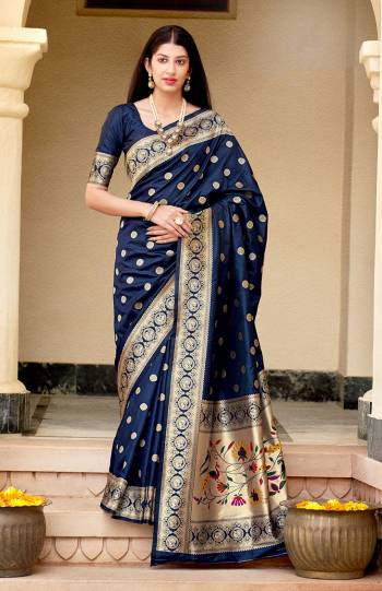 Celebrate This Festive Season Wearing This Pretty Silk Based Saree In Lovely Color. This Saree And Blouse Are Fabricated On Silk Beautified With Zari Woven. Buy These Saree Now