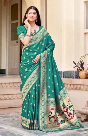 Celebrate This Festive Season Wearing This Pretty Silk Based Saree In Lovely Color. This Saree And Blouse Are Fabricated On Silk Beautified With Zari Woven. Buy These Saree Now