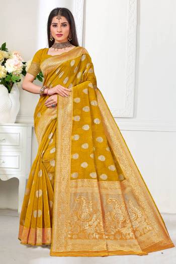 For A Proper Traditional Look, Grab This Pretty Saree In Beautifull?Color Paired With Lovely Colored Blouse. This Saree Is Fabricated On Cotton Silk Paired With Cotton Silk Blouse.