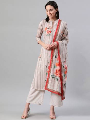 Here Is A Pretty Three-Piece Readymade Kurta Set On Beautifull Color. Its Kurti And Plazzo Are Fabricated on Crepe Beautified With Digital Prints.?