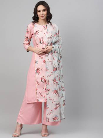 Here Is A Pretty Three-Piece Readymade Kurta Set On Beautifull Color. Its Kurti And Plazzo Are Fabricated on Rayon,Buy These Pretty Collection Now