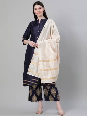 Simple And Elegant Looking Readymade Printed Suit Is Here In Lovely Color Paired With Petty Colored Dupatta. Its Top And Bottom Are Fabricated On Poly SIlk Paired With Fancy Dupatta.Buy These Casual Collection Now