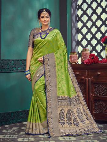 For A Proper Traditional Look, Grab This Pretty Saree In Beautifull?Color Paired With Lovely Colored Blouse. This Saree Is Fabricated On Cotton Silk Paired With Cotton Silk Blouse.