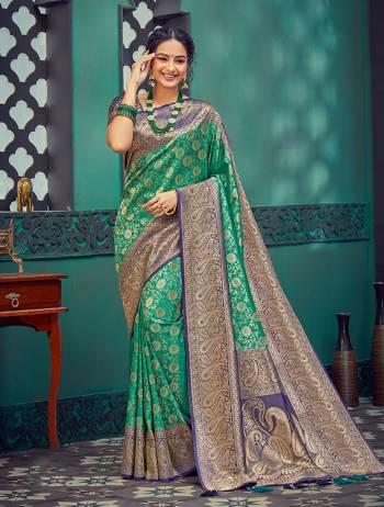 For A Proper Traditional Look, Grab This Pretty Saree In Beautifull?Color Paired With Lovely Colored Blouse. This Saree Is Fabricated On Cotton Silk Paired With Cotton Silk Blouse.