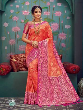 For A Proper Traditional Look, Grab This Pretty Saree In Beautifull?Color Paired With Lovely Colored Blouse. This Saree Is Fabricated On Cotton Silk Paired With Cotton Silk Blouse.