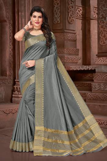 This Saree Is Fabricated On Cotton Silk Paired With Cotton Silk Blouse.Grab These Beautifull Saree Now