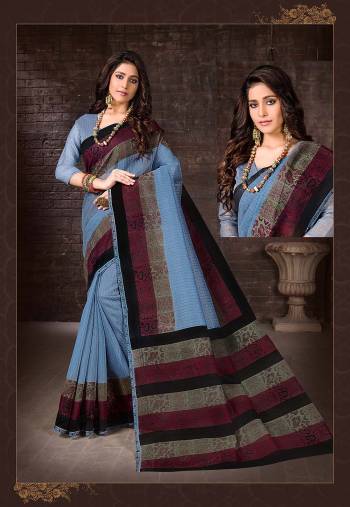 Enhance Your Personality In This Lovely Colored Designer Saree. This Saree?And Blouse Are Fabricated On Cottont Silk Beautified With Designer Printed. Buy This Pretty Saree Now.