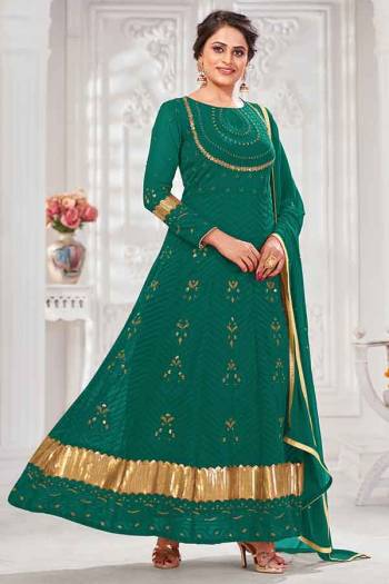 Look Pretty In This Very Beautiful Fancy Straight Suit In Beautifull Color. Its Top Is Georgette With Santoon Bottom And Chiffon Dupatta.It Is Beautified With Very Pretty Thread Sequance Embroidery Work.