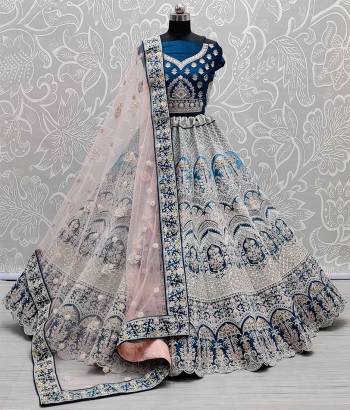 Lovely This Bridal Heavy Designer Lehenga Choli In Fine Color Fabricated On Velvet Beautified Fabric Lahenga Choli With Heavy Designer Sequance,Thread,Dori Embroidery,Diamond Work.Buy Now. 