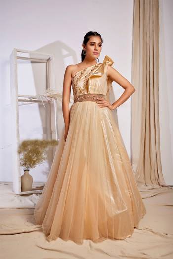 Flaunt Your Rich And Elegant Taste Wearing This Designer Readymade Long Gown In Fine Color. This  Pretty Gown Is Fabricated On Net Beautified With Designer Work. Its Fabric Is Soft Towards Skin And Easy To Carry All Day Long. 