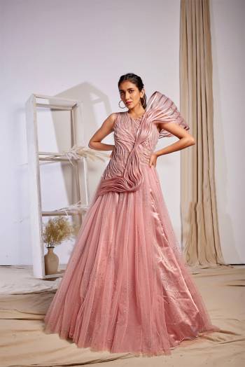 Flaunt Your Rich And Elegant Taste Wearing This Designer Readymade Long Gown In Fine Color. This  Pretty Gown Is Fabricated On Net Beautified With Designer Work. Its Fabric Is Soft Towards Skin And Easy To Carry All Day Long. 