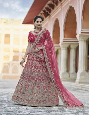 Attrective This Bridal Heavy Designer Lehenga Choli In Fine Color Fabricated On Velvet Beautified Fabric Lahenga Choli With Heavy Designer Embroidery With Hand Work.Buy Now. 