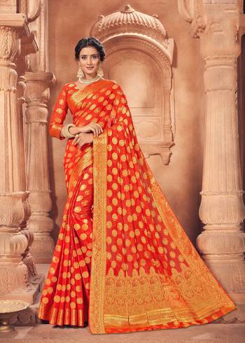 Looking This Lovely Colored Traditional Designer Saree. This Saree?And Blouse Are Fabricated On Chiffon Beautified With Designer Weaving Jari Work. Buy This Pretty Saree Now.