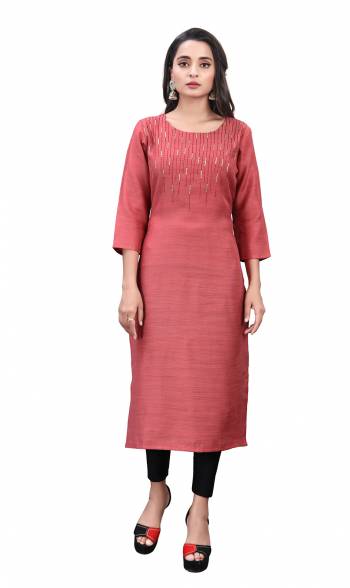 GarbThis Readymade Long Kurti In Fine Color. Kurti Are Poly Viscose Fabricated Beautified With Designer Hand Work. It Is Light In Weight And Easy To Carry All Day Long. 