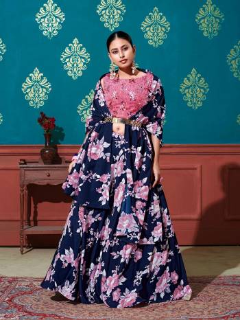 Looking This Partywear Heavy Designer Lahenga Choli Set.Choli Are Imported Furr And Lahenga And Dupatta Silk In Fabricated Beautified With Attrective Designer Sequance Embroidery Work And Printed.Buy Now. 