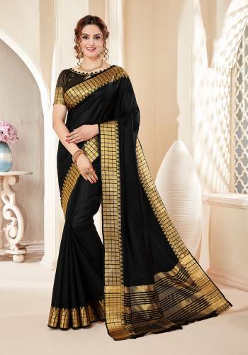 Your Personality In This Lovely Colored Designer Saree. This Saree?And Blouse Are Fabricated On Spun Cottont Silk Beautified With Wevon Designer. Buy This Pretty Saree Now.