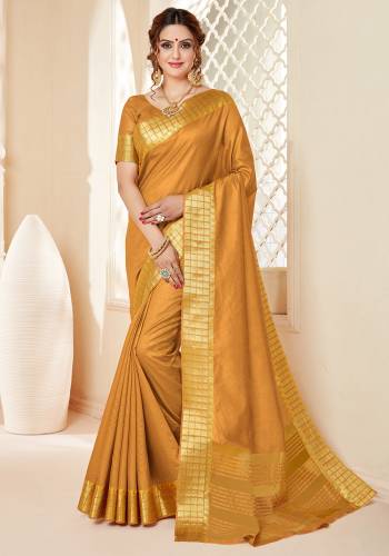 Your Personality In This Lovely Colored Designer Saree. This Saree?And Blouse Are Fabricated On Spun Cottont Silk Beautified With Wevon Designer. Buy This Pretty Saree Now.