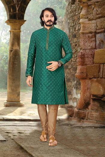 Looking This Traditional Functional Designer Readymade Kurta With Bottom Set. Kurta Are Jacquard Silk And Botton Are Silk Fabric With Wevon Designer.Buy Now. 