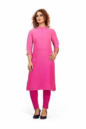 Stylist This Readymade Long Kurti In Fine Pedding Light Color. Kurti Are Fancy Poly Yarn Fabricated Beautified With Designer Butti Work. It Is Light In Weight And Easy To Carry All Day Long. 