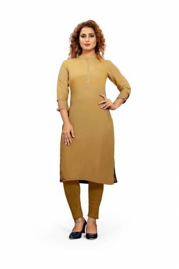 Stylist This Readymade Long Kurti In Fine Pedding Light Color. Kurti Are Fancy Poly Yarn Fabricated Beautified With Designer Butti Work. It Is Light In Weight And Easy To Carry All Day Long. 