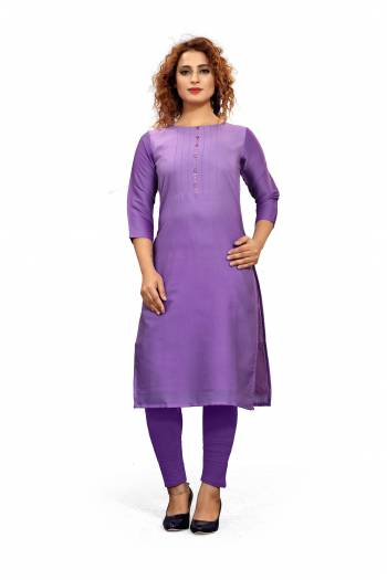 Stylist This Readymade Long Kurti In Fine Pedding Light Color. Kurti Are Fancy Poly Yarn Fabricated Beautified With Designer Butti Work. It Is Light In Weight And Easy To Carry All Day Long. 