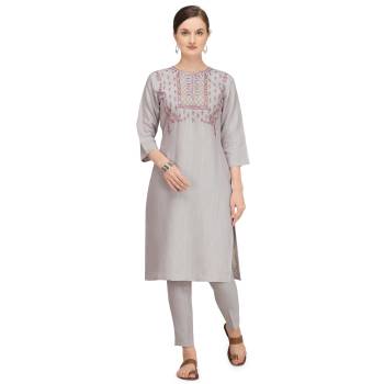 Attrective This Readymade Long Kurti With Bottom In Fine Color. Kurti Are Viscose Spun And Pant Are Viscose Spun Fabricated Beautified With Designer Embroidery Work. It Is Light In Weight And Easy To Carry All Day Long. 