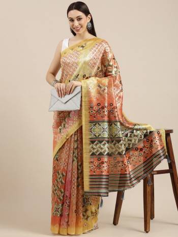 Attrective Look Pretty In This Beautifull Saree In Lovely Color Paired With Contrased Blouse. This Saree And Blouse Are Fabricated On Tussar Silk With Designer Digital Printed. Buy This Saree Now