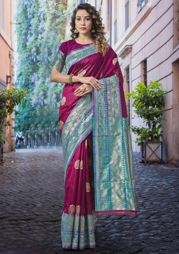 Garb This Tassle Saree Paired With Blouse.This Saree And Blouse Are Lichi Silk Based Fabric With Wevon Self Designer Work. Buy This Pretty Saree Now.