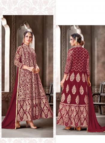 Look Pretty In This Very Beautiful Fancy Straight Suit In Beautifull Color. Its Top Is Net With Santoon Bottom And Nazneen Dupatta.It Is Beautified With Very Pretty Heavy Designer Embroidery Work Which Gives A Subtle Look To It.