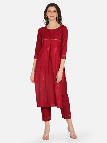 Look This Readymade Long Kurti With Bottom In Fine Color. Kurti And Bottom Are Cotton Fabricated Beautified With Designer Printed. It Is Light In Weight And Easy To Carry All Day Long. 