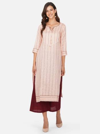 Stylist This Readymade Long Kurti With Bottom In Fine Light Color. Kurti And Bottom Are Cotton Fabricated Beautified With Designer Printed. It Is Light In Weight And Easy To Carry All Day Long. 