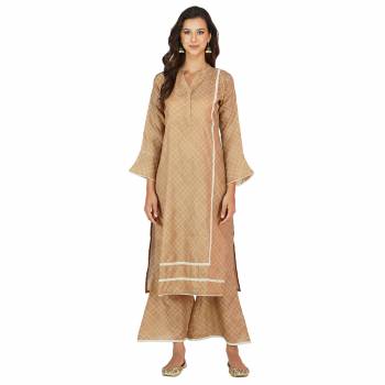 Look This Readymade Long Kurti With Bottom In Fine Color. Kurti Are Cotton And Pant Are Cotton Fabricated Beautified With Designer Printed. It Is Light In Weight And Easy To Carry All Day Long. 