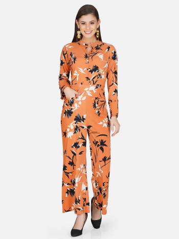 Looking Attrective This Readymade Jumpsuit In Fine Color. This Jumpsuit Are Polyester Fabricated Beautified With Designer Printed. It Is Light In Weight And Easy To Carry All Day Long. 