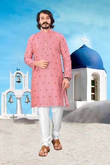 Partywear This Traditional Designer Readymade Kurta With Bottom Set. Kurta Are Jacquard Silk And Botton Are Silk Fabric With Wevon Designer.Buy Now. 