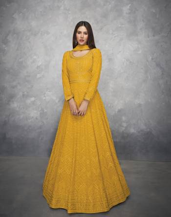 Attrective This Partywear Collection In Long Length Fine Color.Its Pretty Heavy Designer Sequance Embroidery Work Top Is Georgette Based Paired With Santoon Bottom And Georgette Fabricated Dupatta Which Gives An Attractive To The Suit.Buy Now.