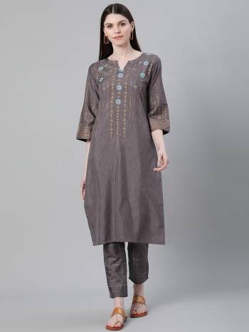 Looking This Readymade Long Kurti With Bottom In Fine Color. Kurti And Pant Are Fabricated On Poly Silk Beautified With Designer Foil Printed. It Is Light In Weight And Easy To Carry All Day Long. 