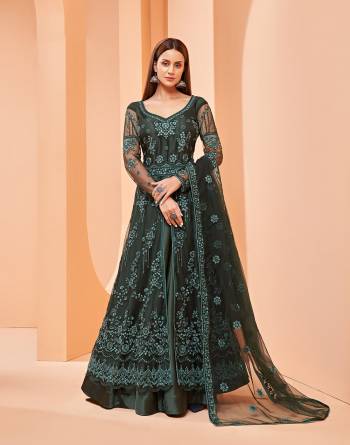 Stylist This Designer Long Length Anarkali Suits In Fine Color.Its Pretty Heavy Sequance Designer Embroidery Work Top Is Butterfly Net Based Paired With Satin Bottom And Butterfly Net Fabricated Dupatta Which Gives An Attractive To The Suit.