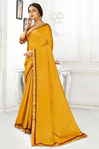 Looking This Designer Fine Color Saree Paired With Blouse.This Saree Are Vichitra Silk And Blouse Are Art Silk Fabric With Designer Swarovski Work. Buy This Pretty Saree Now.
