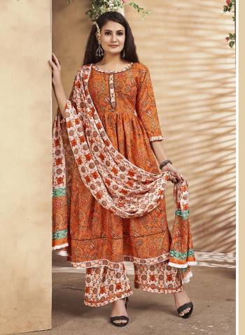 Looking Attrective This Readymade Suits In Fine Light Color. This Suit Top And Botton Are Maslin And Dupatta Are Chinon Fabricated Beautified With Designer Printed. It Is Light In Weight And Easy To Carry All Day Long. 