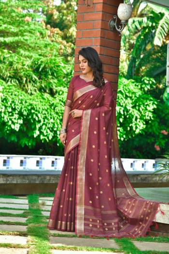 Looking This Designer Partywear Saree Are Fine Saree Paired With Blouse.This Saree And Blouse Are Sambalpuri Cotton Based Fabric With Heavy Wevon Resham Butti Designer Work. Buy This Pretty Saree Now.