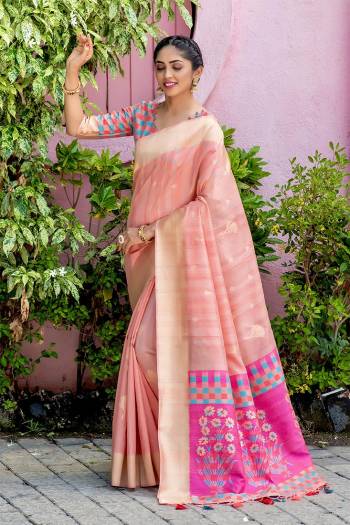 Your Personality In This Lovely Colored Designer Saree. This Saree?And Blouse Are Fabricated On Tussar Silk Beautified With Wevon Rich Multy Color Pallu Designer. Buy This Pretty Saree Now.