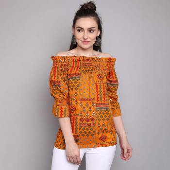 Stylist This Looking Readymade Short Kurti In Fine Color. This Kurti Are Rayon Fabricated Beautified With Designer Foil Printed. It Is Light In Weight And Easy To Carry All Day Long. 