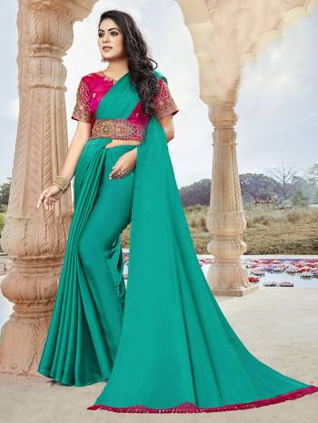 Attrective This Designer Saree Are Fine Saree Paired With Contrasted Blouse And Belt.This Saree Are Moss Chiffon And Blouse And Belt Are Art Silk Based Fabric With Designer Embroidery Work. Buy This Pretty Saree Now.