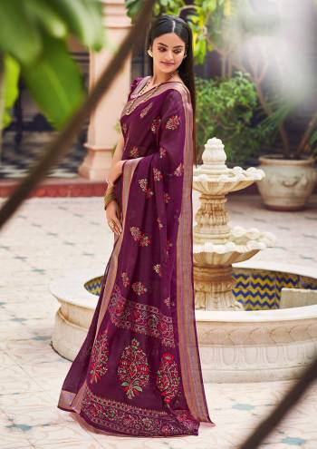 Attrective This Designer Traditional Saree Are Fine Saree Paired With Blouse.This Saree And Blouse Are Chandei Based Fabric With Heavy Wevon Designer. Buy This Pretty Saree Now.