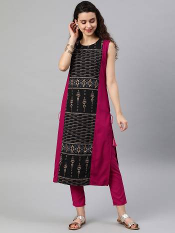 Attrective This Readymade Partywear Long Kurti In Fine Color. Its Kurti On Crepe Fabricated Beautified With Designer Printed. It Is Light In Weight And Easy To Carry All Day Long. 