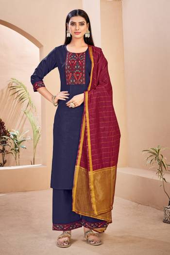 Attrective This Readymade Long Dress In Fine Color Top And Dupatta Are Rayon With Dupatta Are Art Silk Fabricated Beautified With Printed Designer Patch Work. It Is Light In Weight And Easy To Carry All Day Long. 